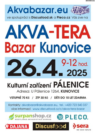vstupenka na Slovácký Akva Tera Bazár