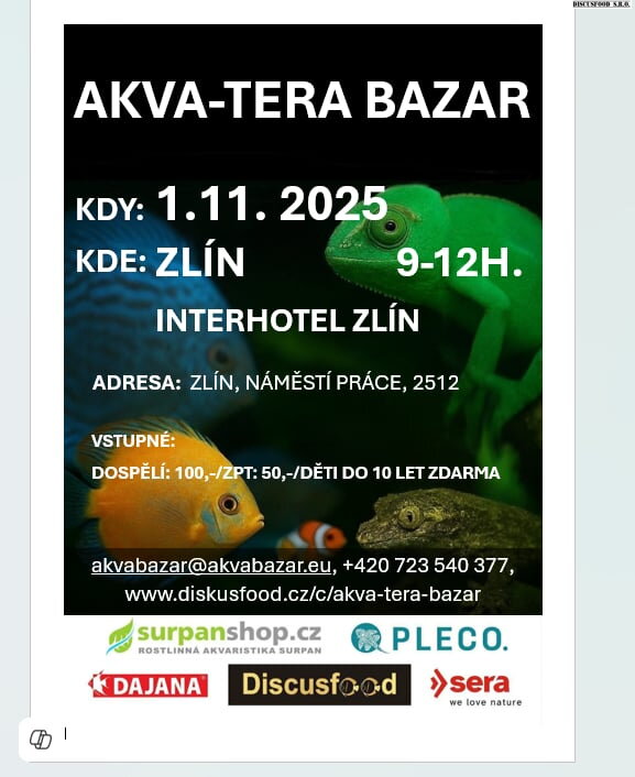 Vstupenka na Akva TEra Bazar Zlín Vstupenka na Akva TEra Bazar Zlín